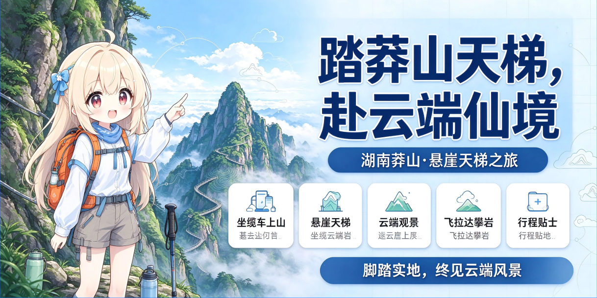 踏莽山天梯，赴云端仙境