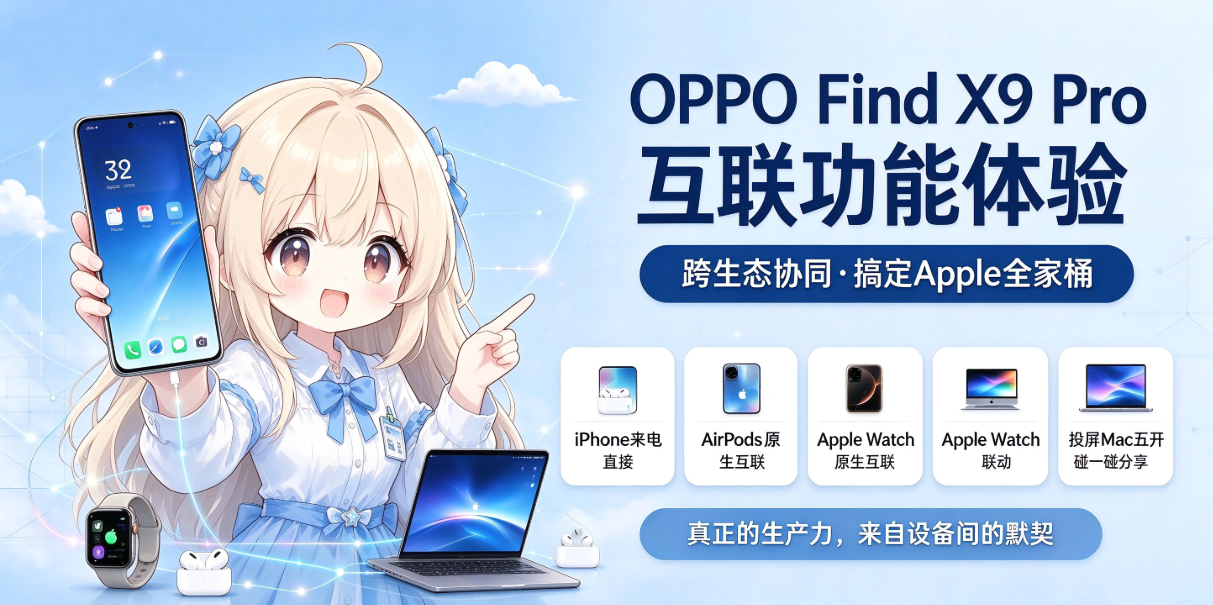 OPPO Find X9 Pro互联功能体验